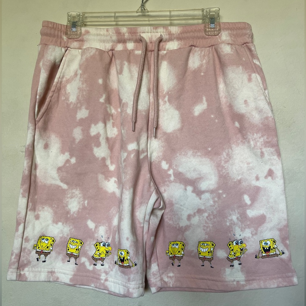 Nickelodeon Tie Dye Spongebob Sweat Shorts Size M